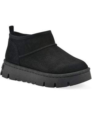 White Mountain Toree Faux Fur Booties - Black