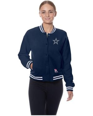 KTZ Dallas Cowboys Throwback Fleece Full-snap Jacket - Blue