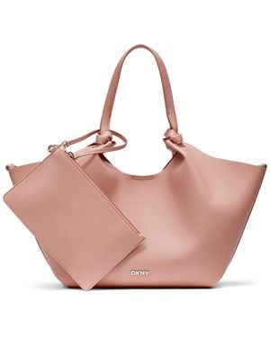 DKNY Paula Commuter Medium Sleek Tote - Pink