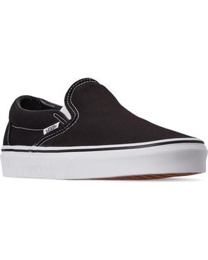 Vans Classic Slip-on Sneakers From Finish Line - Black