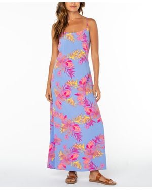 Roxy Skylar Printed Maxi Dress - Purple
