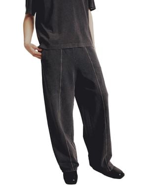 Pcfg Pure Cotton Your Itch Acid Wash Pant - Black