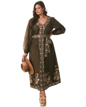 Avenue Plus Size Ethereal Escape Maxi Dress - Multicolor