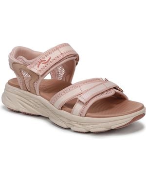 Ryka Devotion Max Strappy Flat Sandals - Pink