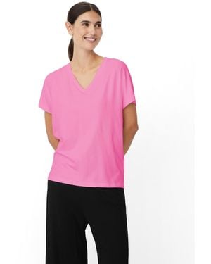 Masai Mabadu V-neck Short Sleeve T-shirt - Pink