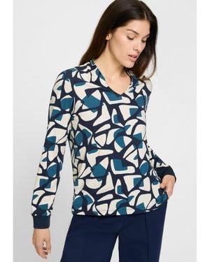 Olsen Modern Graphic T-shirt - Blue