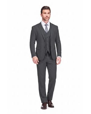 Braveman 3-piece Classic Fit Performance Stretch Suit - Blue