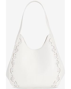 Style & Co. Whip-stitch Soft 4-poster Tote - White