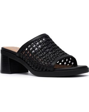 Clarks Jaylan Slide Round Toe Dress Sandals - Black