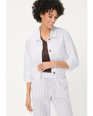 Olsen Cropped Jacket - White