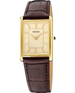 Seiko Gold Stainless Steel Dial Bracelet Watch - Multicolor