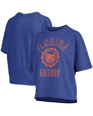 Pressbox Florida Gators Motley Crew Bishop Waist Length Oversized T-shirt - Blue