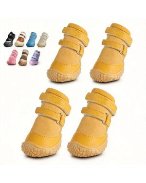 Aronkl Anti-slip Breathable Dog Boots For Paw Protection - Metallic