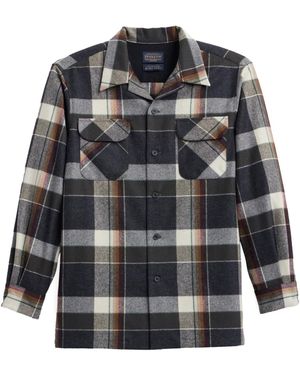 Pendleton Long Sleeve Wool Board Shirt - Gray