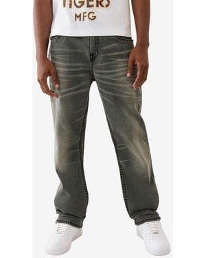 True Religion Bobby baggy Super T Flap Jeans - Gray