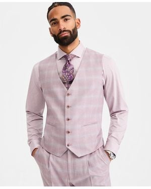 Tayion Collection Classic-fit Suit Separates Vest - Pink