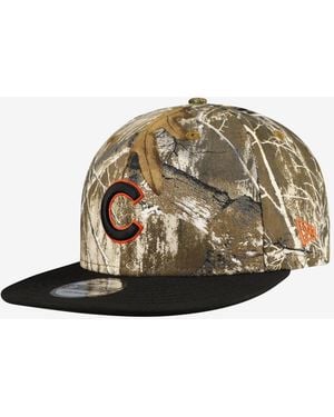 KTZ Chicago Cubs Realtree Orange Pop 9fifty Snapback Hat - Metallic