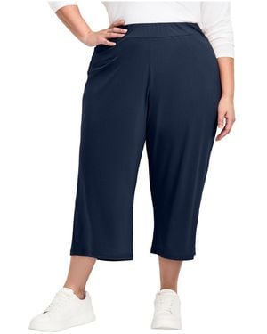 Avenue Plus Size Audrey Crop Pant - Blue