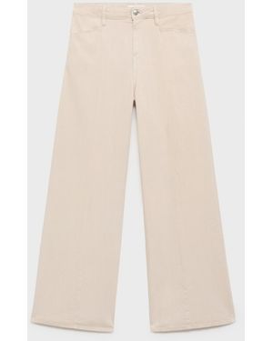 Mango Straight-fit Mid-rise Denim Jeans - Natural