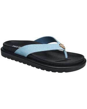 TRUE RELIGION Kelis Thong Sandal - Blue