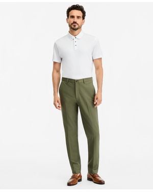 Michael Kors Classic Fit Performance Fall Dress Pants - Green