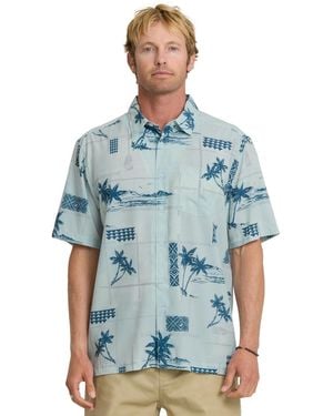 Quiksilver Island Time Short-sleeve Shirt - Blue