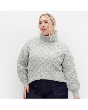 City Chic Plus Size Ollie Sweater - Gray