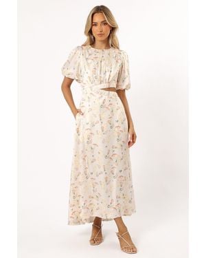 Petal & Pup Aminah Puff Sleeve Dress - Natural
