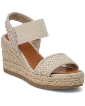 MIA Berniece Ankle-strap Espadrille Wedge Sandals - Metallic