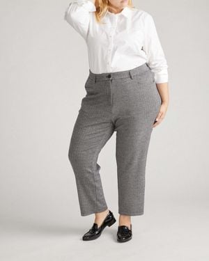 UNIVERSAL STANDARD Plus Size Cigarette Ponte Pants - Gray