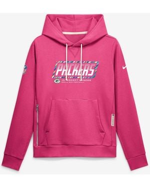 Nike Washington Commanders 2026 Nfl Crucial Catch Sideline Standard Issue Dri-fit Pullover Hoodie - Pink