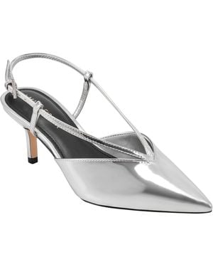 Marc Fisher Avila Slingback Kitten Heel Pumps - White