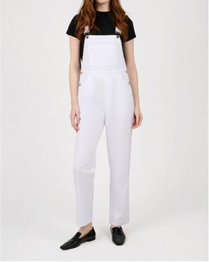 WeWoreWhat Basic Boyfriend Overall - White