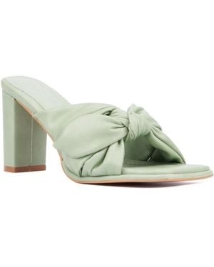 TORGEIS Deanna Heel Slide Sandals - Green