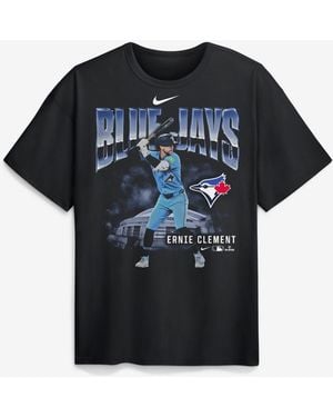Nike Ernie Clement Toronto Blue Jays Enlarged Player Graphic Max90 Heavyweight T-shirt - Black