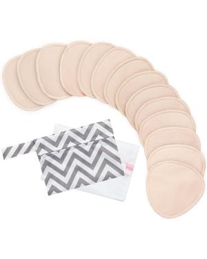 KeaBabies 14pk Organic Nursing Pads - White