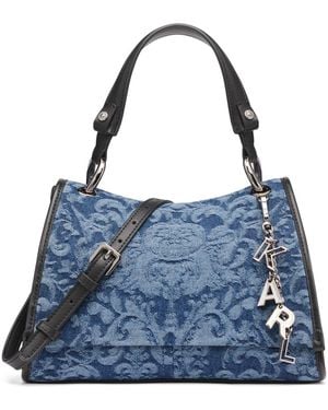 Karl Lagerfeld Luciene Small Shoulder Bag - Blue