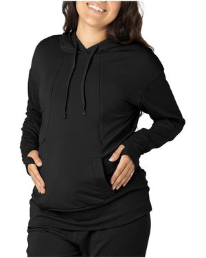 Kindred Bravely Maternity Nursing Hoodie - Black