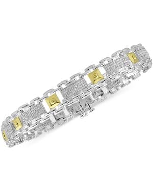 Macy's Diamond Two-tone Bracelet (1/2 Ct. T.w. - Metallic