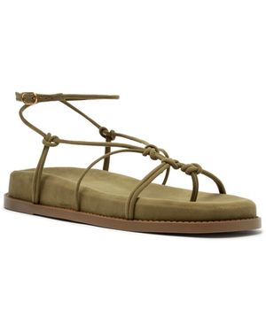 SCHUTZ SHOES Calabria Sporty Flat Sandals - Green