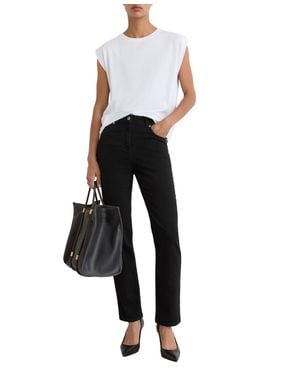 Reiss Isabel Mid-rise Slim-leg Cotton-blend Jeans - White