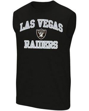 Fanatics Las Vegas Raiders Big & Tall Hart & Soul Muscle Tank Top - Black