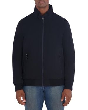 Nautica Fleece-lined Regular-fit Bomber Jacket - Blue