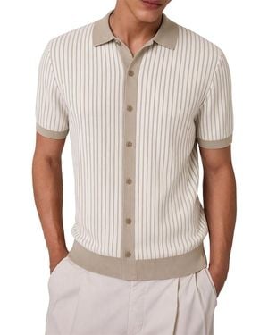 Guess Short-sleeve Carson Stripe Sweater - Natural