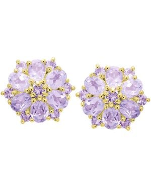 Macy's Amethyst Floral Studs (2.06 Ct. T.w. - Pink