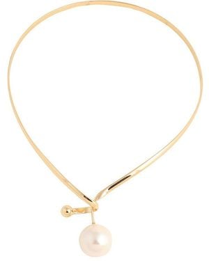 SOH Pellet Lariat Necklace - Metallic