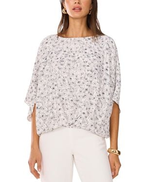 売れ筋商品|||ヴィンスカムート カットソー トップス レディース Women's Lace Boat-Neck Flare-Sleeve Top Ultra White Vince Camuto Lace Boat-neck Flare-sleeve Top in White | Lyst