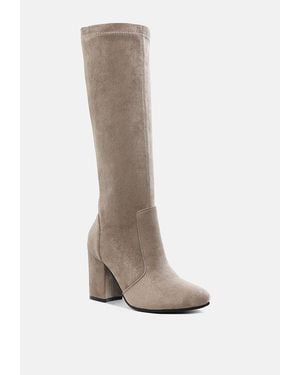 Rag & Co Saloniki Microfiber Calf Boots - White