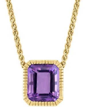 Effy Effy Emerald-cut Pendant Necklace (5-3/8 Ct. T.w. - Purple
