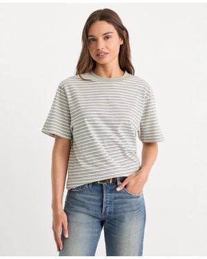 GOOD AMERICAN Cotton Oversized T-shirt - Gray